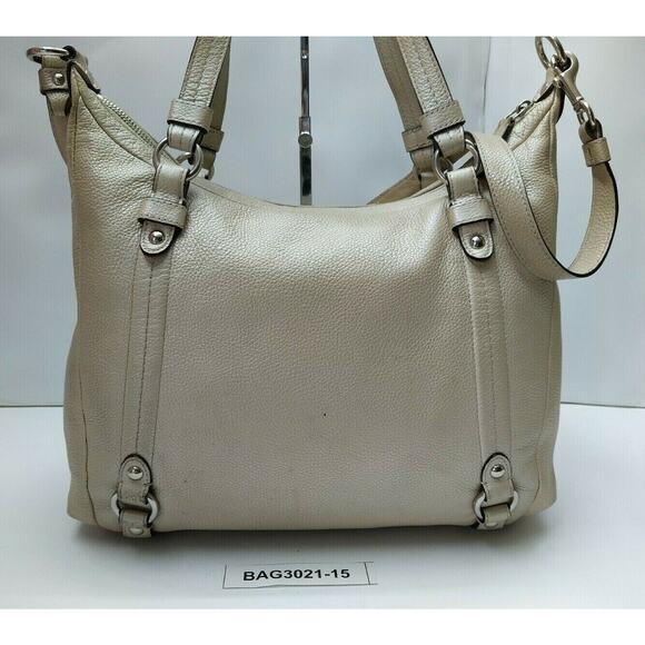 Coach Alexandra Ivory Leather Convertible Zipper Closure Crossbody Shoulder Bag - Picture 2 of 12